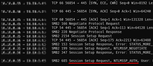 SMB Connection after ARP Spoofing